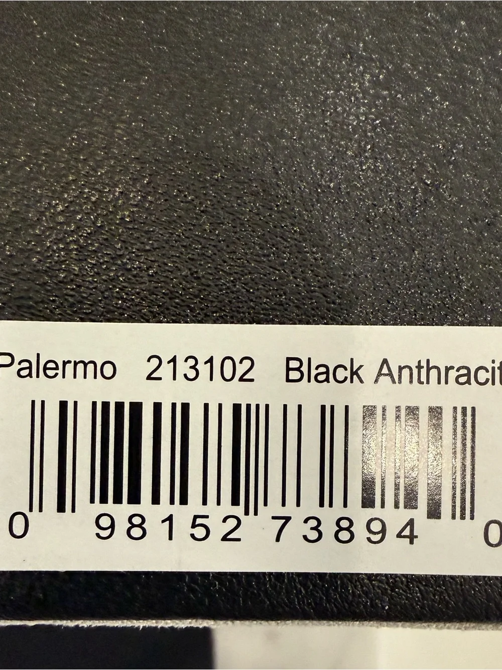 WOLF Palermo Small Jewelry Box Black Anthracite Leather w/Lock, Key & Dustbag
